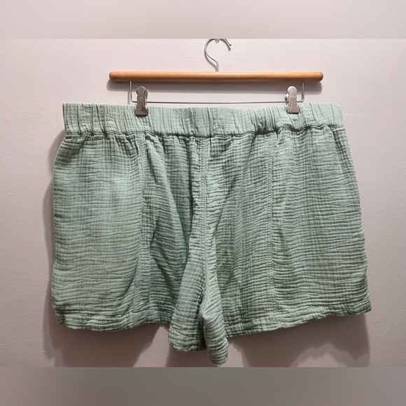 Madewell Plus Easy Pull-On Shorts in Lightspun 3X - Picture 4 of 6